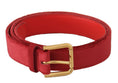 Load image into Gallery viewer, Dolce & Gabbana Elegant red suede designer belt
