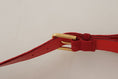 Load image into Gallery viewer, Dolce & Gabbana Elegant red suede designer belt
