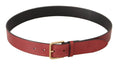 Load image into Gallery viewer, Dolce & Gabbana Elegant red leather belt with engraved buckle
