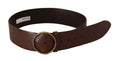 Load image into Gallery viewer, Dolce & Gabbana Elegant brown leather belt with engraved buckle
