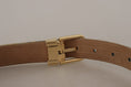 Load image into Gallery viewer, Dolce & Gabbana Elegant light blue leather belt with gold buckle
