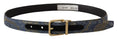 Load image into Gallery viewer, Dolce & Gabbana Elegant navy blue leather belt
