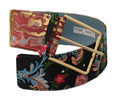 Load image into Gallery viewer, Dolce & Gabbana Multicolor Canvas Leather Statement Belt
