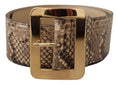 Load image into Gallery viewer, Dolce & Gabbana Elegant leather belt with engraved buckle
