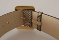 Load image into Gallery viewer, Dolce & Gabbana Elegant leather belt with engraved buckle
