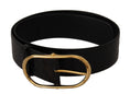 Load image into Gallery viewer, Dolce & Gabbana Chic black leather belt with logo
