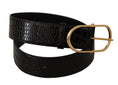 Load image into Gallery viewer, Dolce & Gabbana Chic black leather belt with logo
