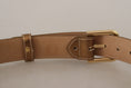 Load image into Gallery viewer, Dolce & Gabbana Elegant bronze leather belt with logo buckle
