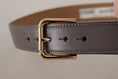 Load image into Gallery viewer, Dolce & Gabbana Elegant leather belt with engraved buckle
