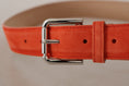 Load image into Gallery viewer, Dolce & Gabbana Elegant suede belt in bright orange
