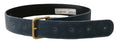 Load image into Gallery viewer, Dolce & Gabbana Elegant Navy Blue Velvet Designer Belt
