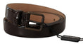 Load image into Gallery viewer, Dolce & Gabbana Elegant black leather belt with logo buckle
