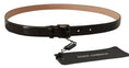 Load image into Gallery viewer, Dolce & Gabbana Elegant black leather belt with logo buckle
