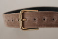 Load image into Gallery viewer, Dolce & Gabbana Elegant belt with logo buckle made of velvet
