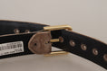 Load image into Gallery viewer, Dolce & Gabbana Elegant belt with logo buckle made of velvet
