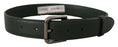 Load image into Gallery viewer, Dolce & Gabbana Elegant dark green leather belt with logo buckle
