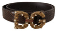 Load image into Gallery viewer, Dolce & Gabbana Elegant snakeskin leather belt
