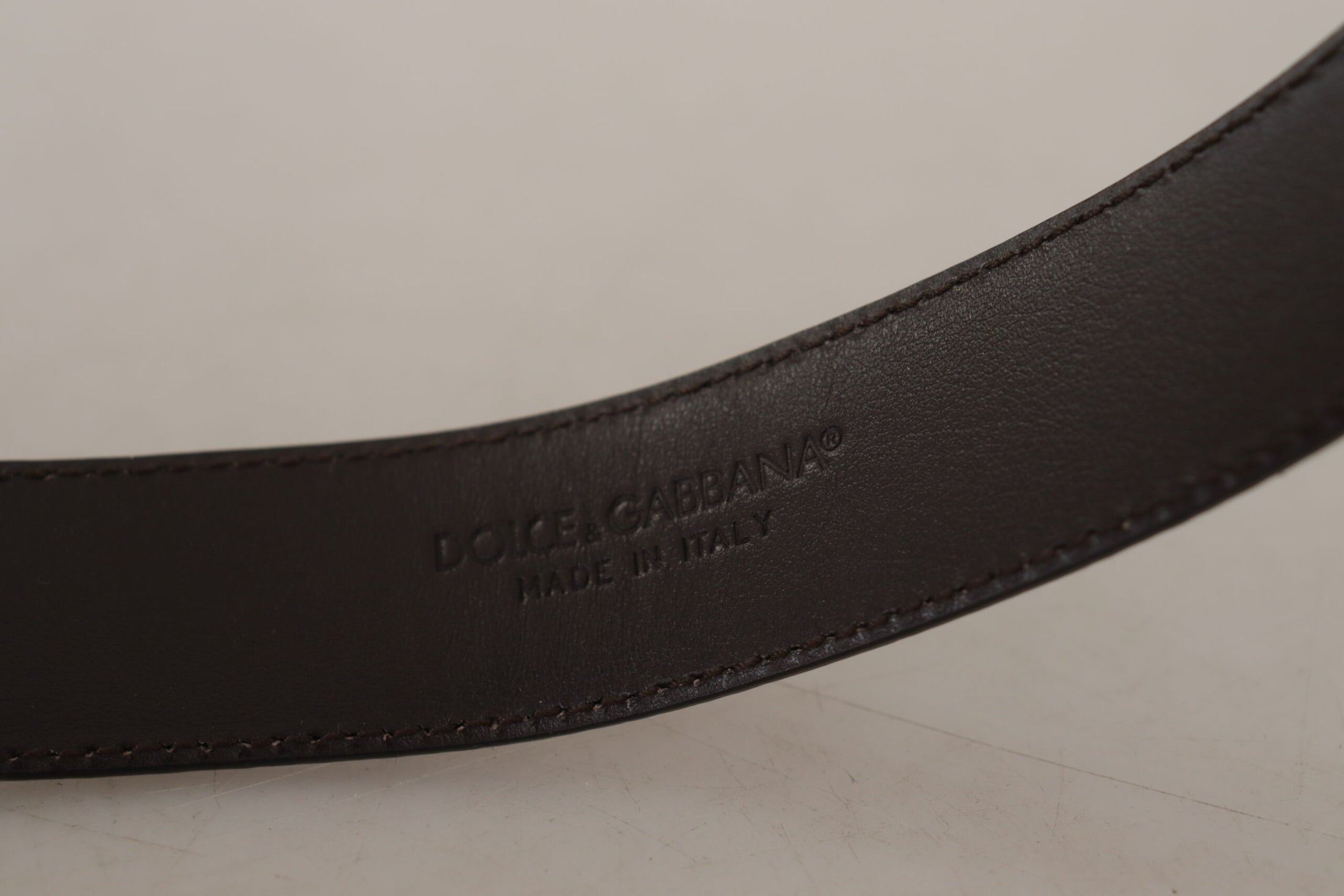 Dolce &amp; Gabbana Elegant snakeskin leather belt