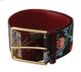 Load image into Gallery viewer, Dolce & Gabbana leather belt with engraved logo in multicolor
