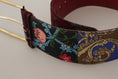 Load image into Gallery viewer, Dolce & Gabbana leather belt with engraved logo in multicolor
