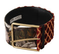 Load image into Gallery viewer, Dolce & Gabbana leather belt with engraved logo in multicolor
