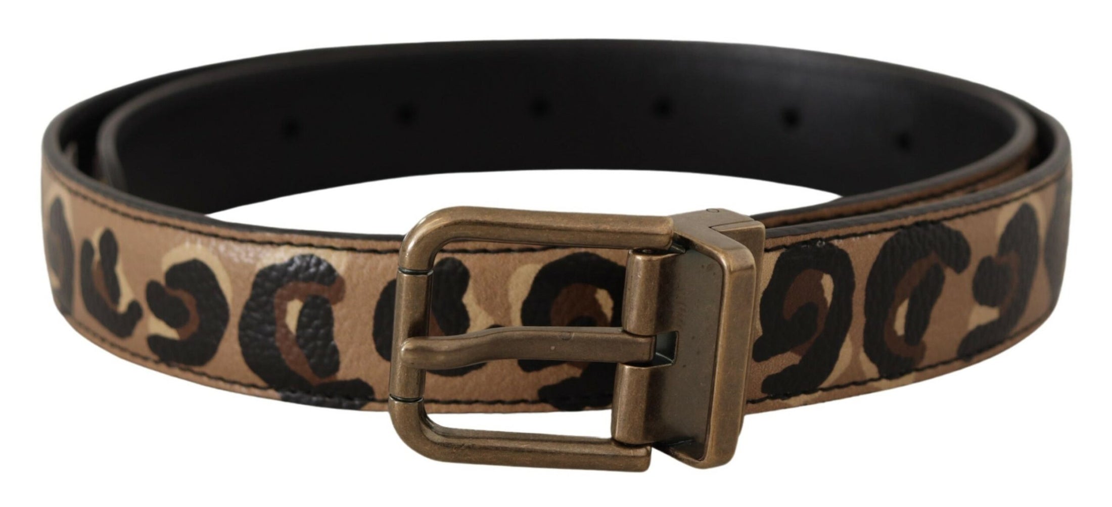 Dolce &amp; Gabbana Chic leather belt with engraved logo