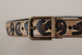 Load image into Gallery viewer, Dolce & Gabbana Chic leather belt with engraved logo
