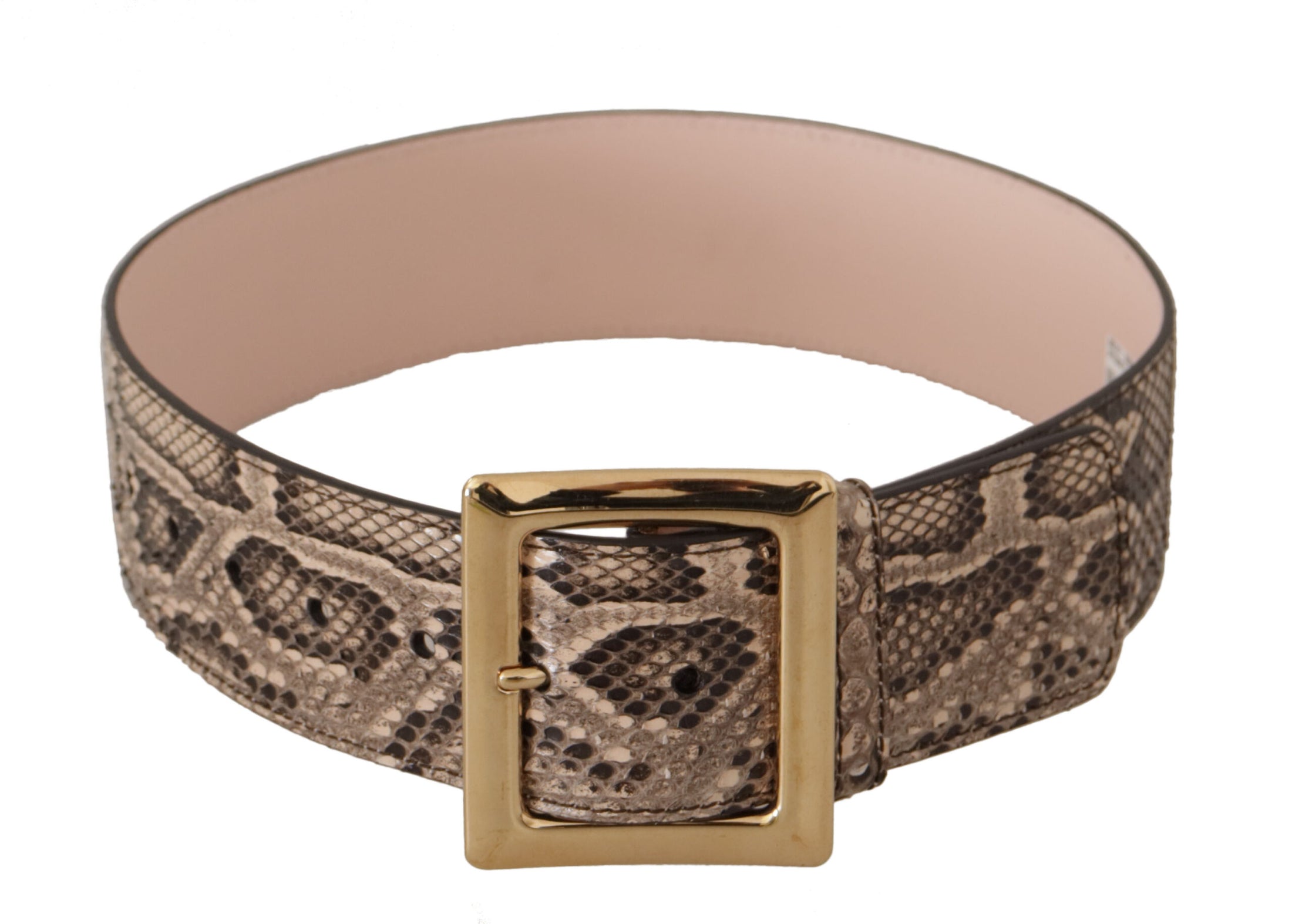 Dolce &amp; Gabbana Elegant leather belt with logo buckle