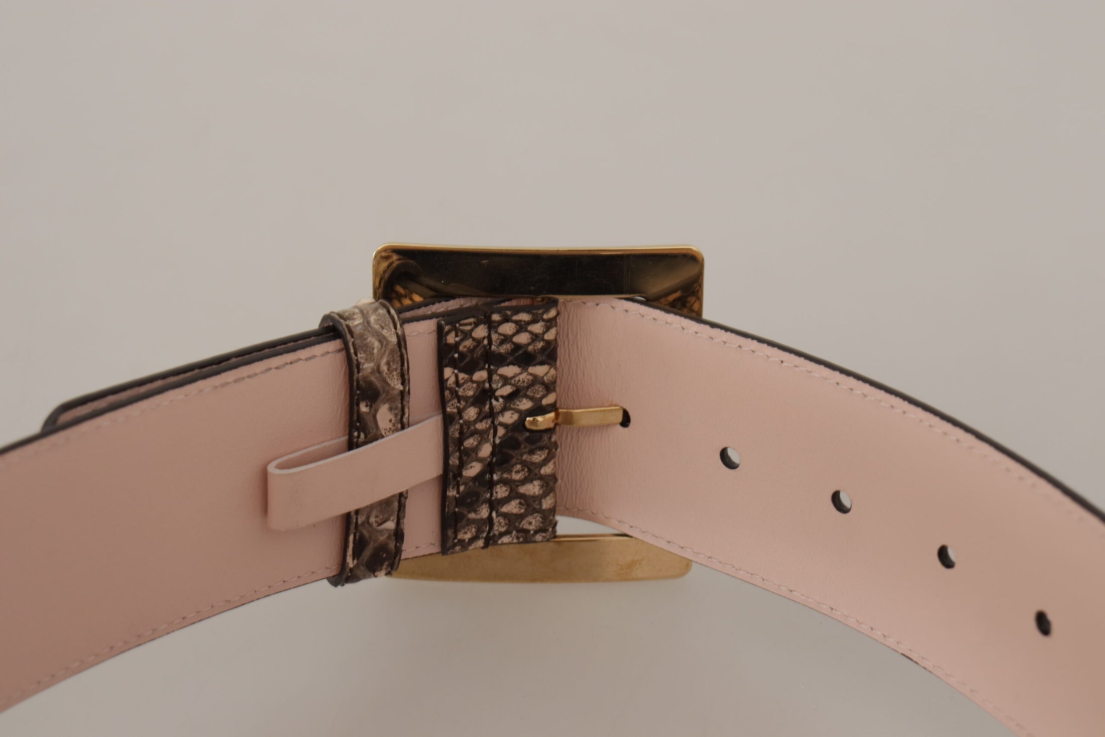 Dolce &amp; Gabbana Elegant leather belt with logo buckle