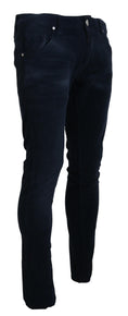 Load image into Gallery viewer, Eight chic blue straight fit corduroy jeans
