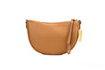 Load image into Gallery viewer, Michael Kors Dover Small Luggage Pebbled Leather Half Moon Crossbody Bag Purse
