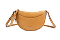 Load image into Gallery viewer, Michael Kors Dover Small Luggage Pebbled Leather Half Moon Crossbody Bag Purse
