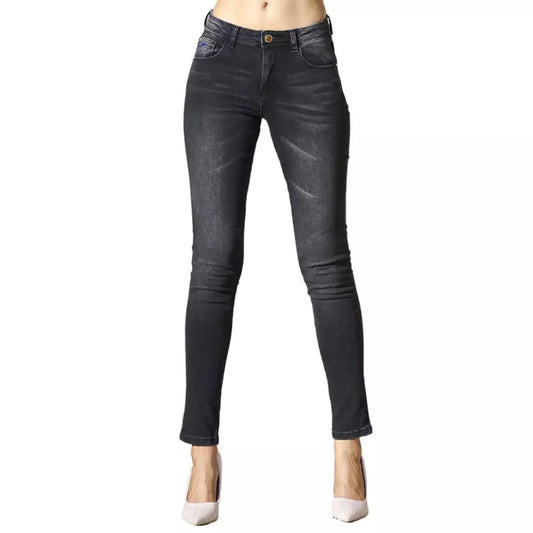 Yes Zee Schwarz Baumwolle Frauen Jeans