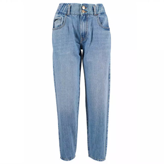 Yes Zee Blaue Baumwolle Damenjeans