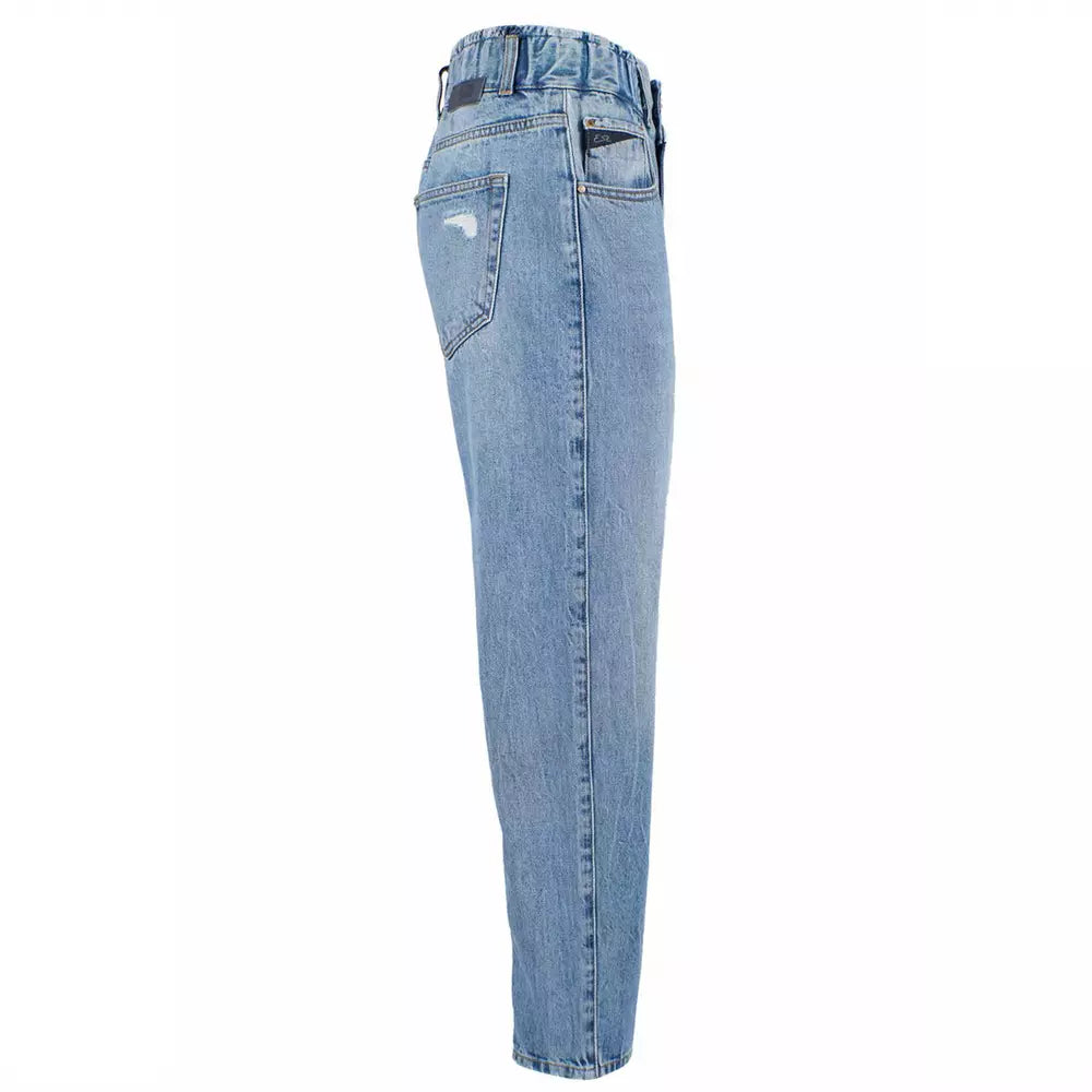 Yes Zee Blaue Baumwolle Damenjeans