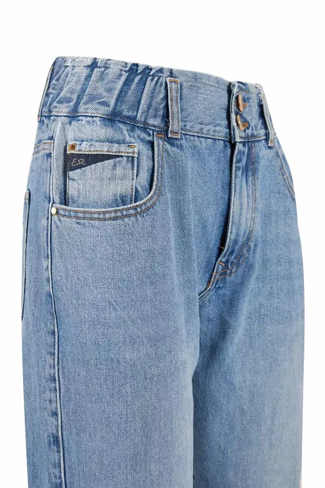 Yes Zee Blaue Baumwolle Damenjeans