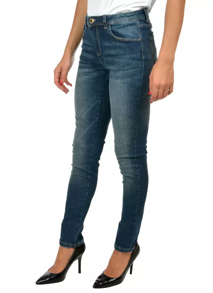 Yes Zee Blaue Baumwolle Frauen Jeans