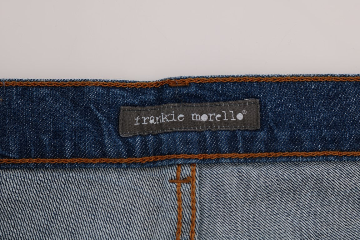 Frankie Morello Chic mavi yıkamalı dar kesim jean pantolon