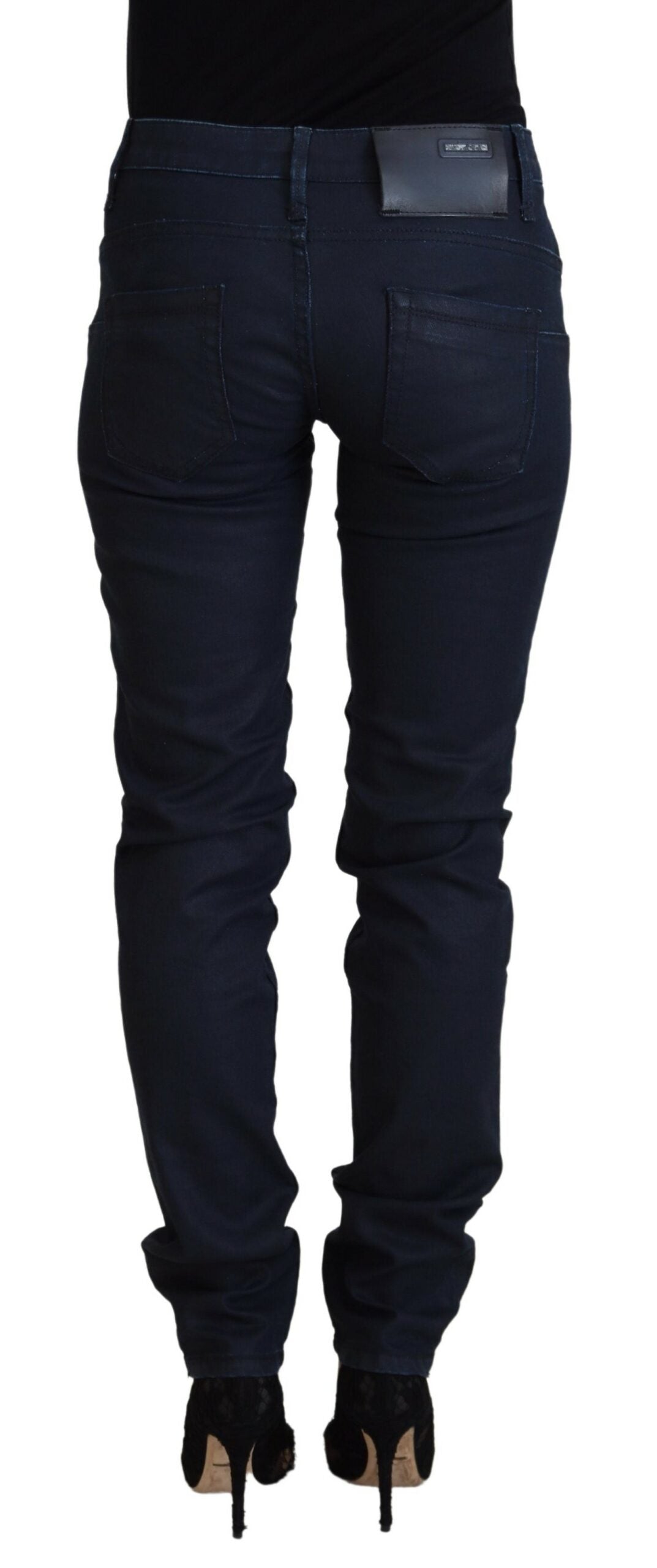 Acht Schicke Skinny Denim Extravaganza mit niedriger Taille