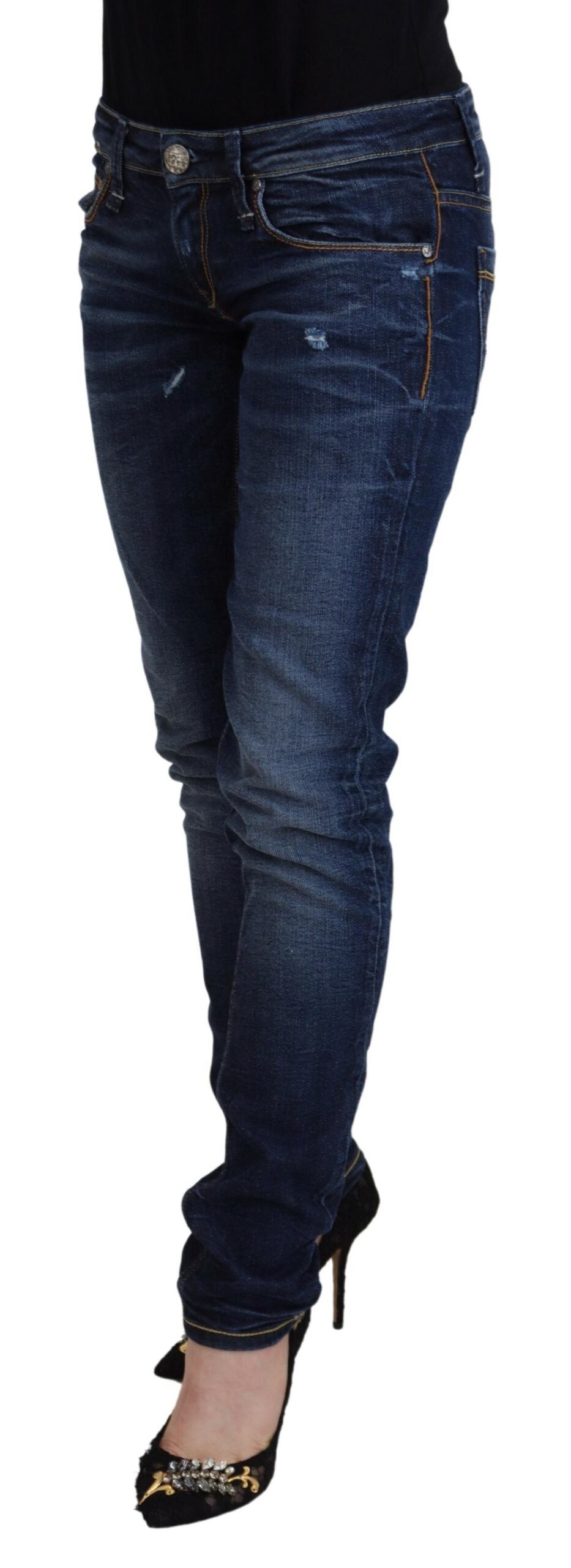 Acht Schicke Designer-Skinny-Jeans mit niedriger Taille