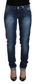 Bild in Galerie-Betrachter laden, Acht Elegante blau gewaschene Skinny Jeans mit niedriger Taille
