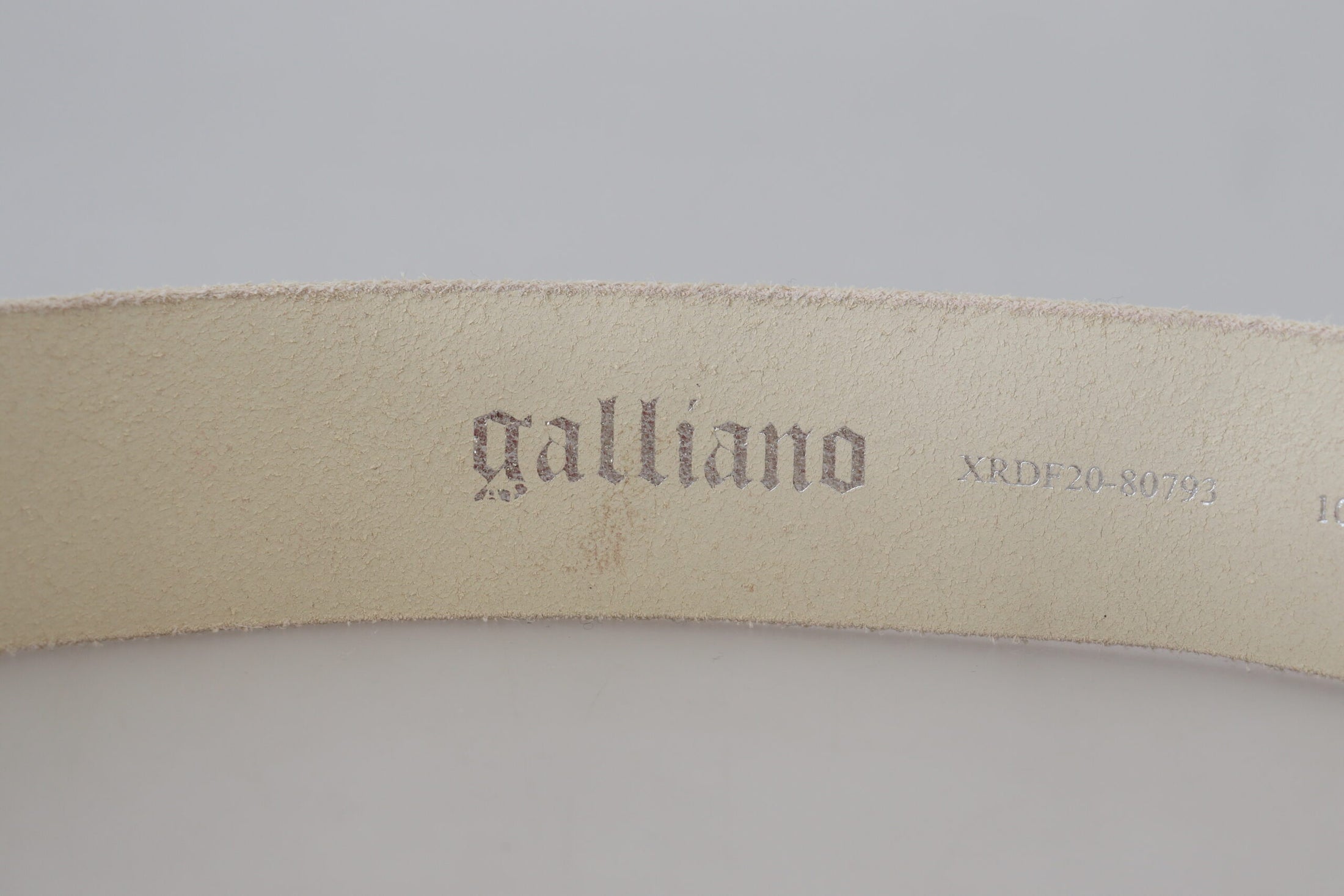 John Galliano Elegant pink leather fashion belt