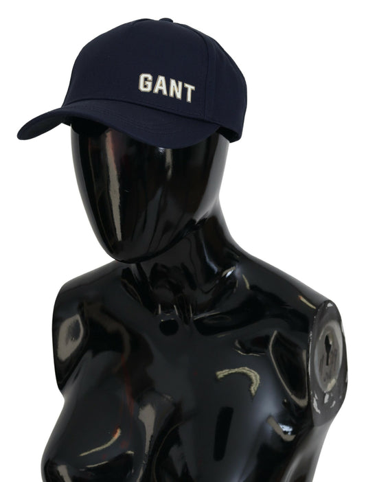 Gant Elegante Baseballmütze aus blauer Baumwolle