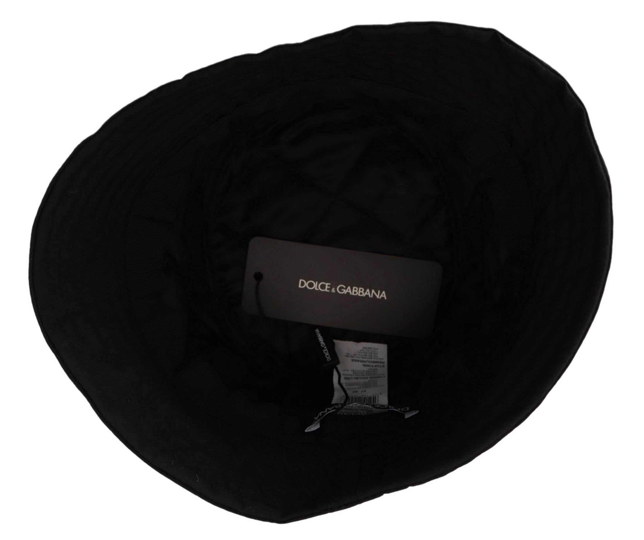 Dolce &amp; Gabbana Elegant black bucket cap