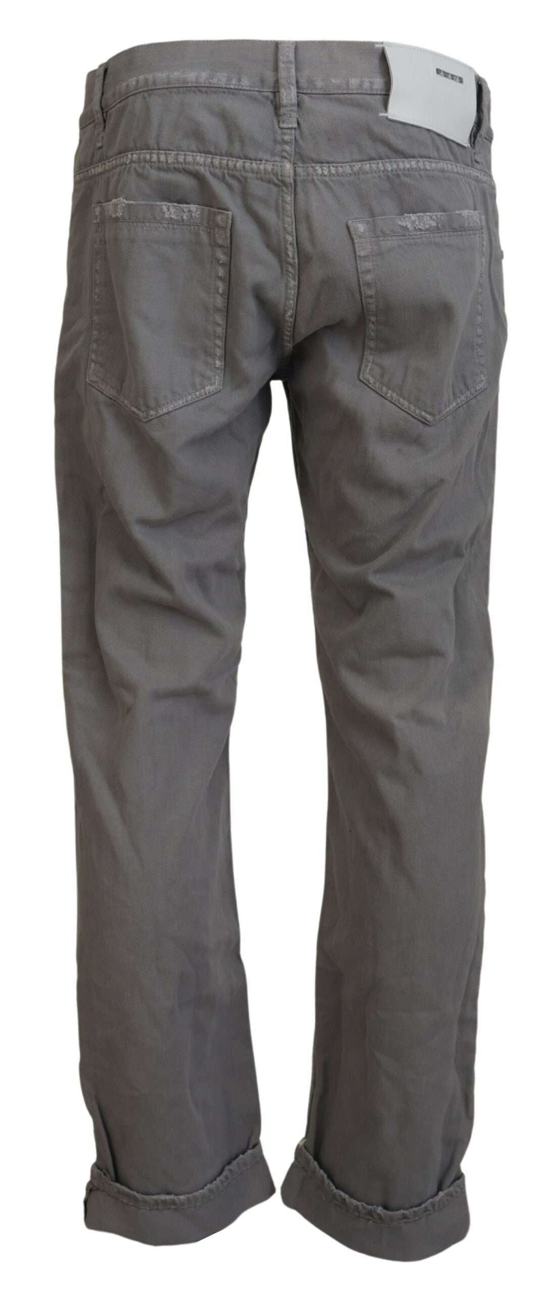 Acht Glatte Regular Denim Gray Jeans