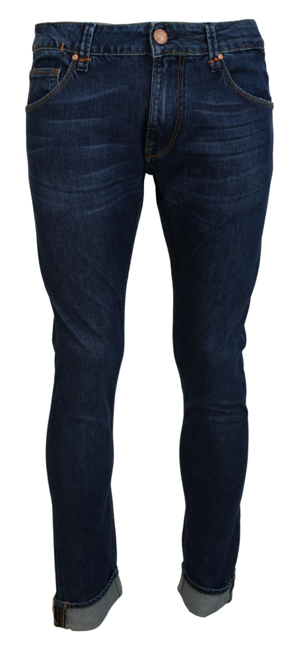 Eight Exquisite Italian Tapered Denim in Blue