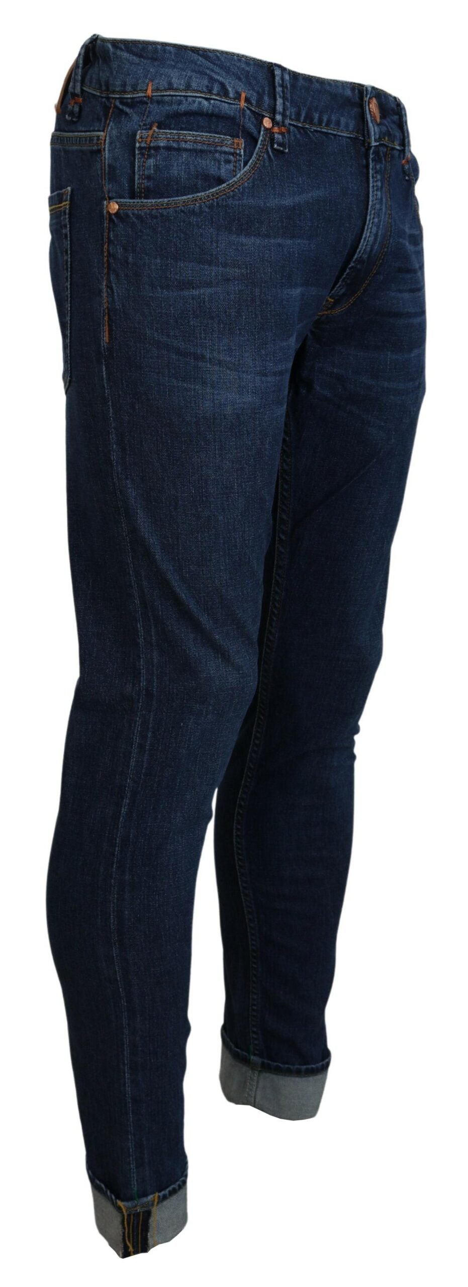 Eight Exquisite Italian Tapered Denim in Blue