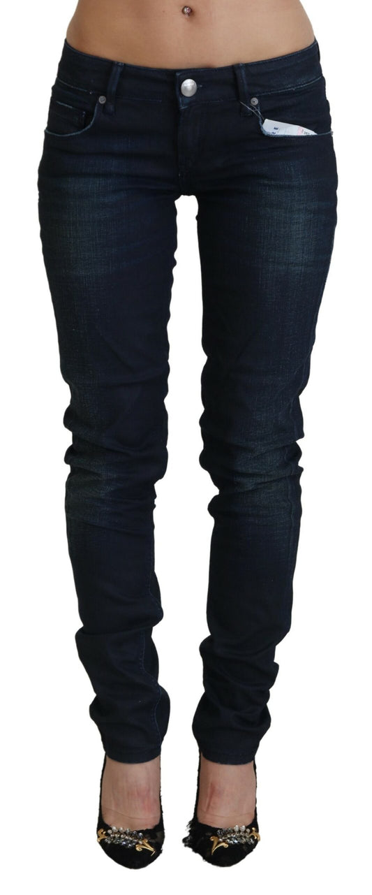 Acht Slim Fit Baumwoll-Denim-Jeans