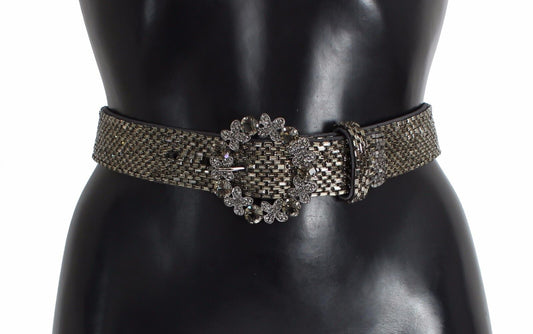 Dolce &amp; Gabbana sequined Swarovski crystal waist belt