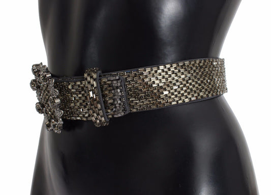 Dolce &amp; Gabbana sequined Swarovski crystal waist belt